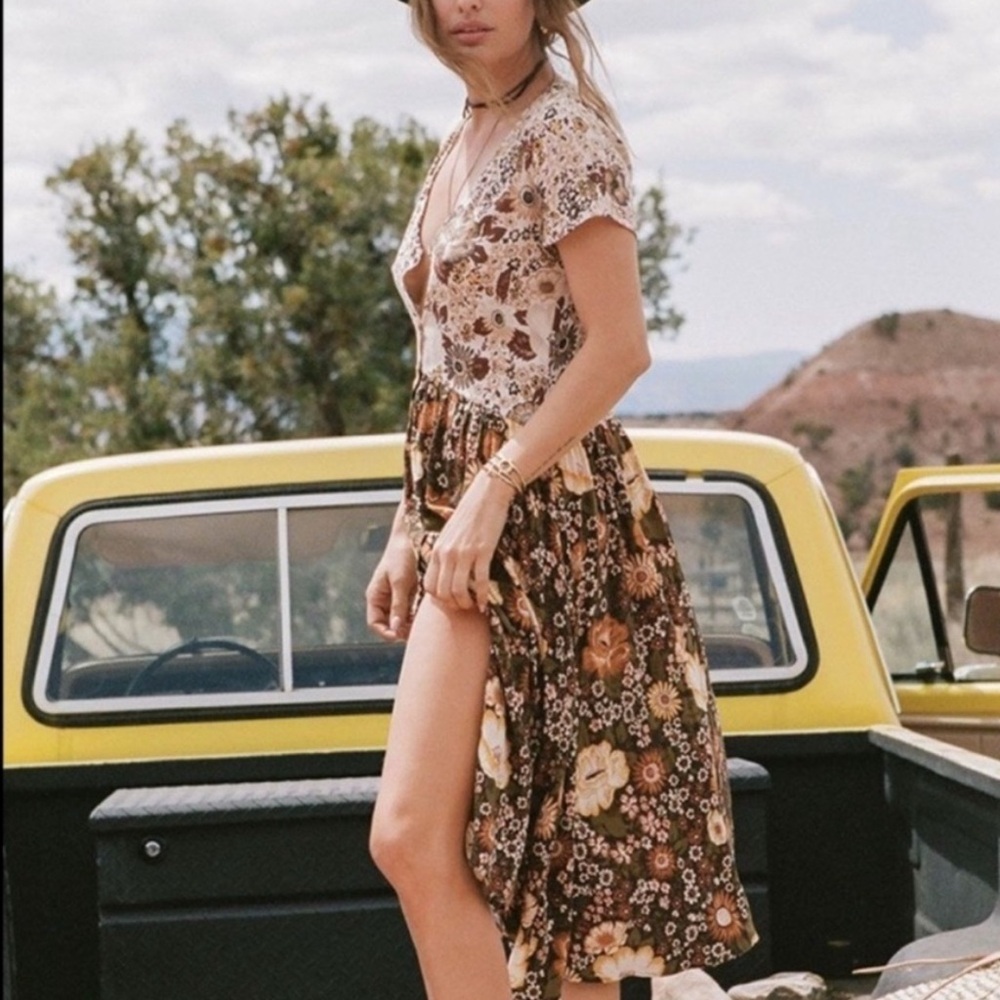 Spell Desert Daisy Midi Dress Size L - reposh